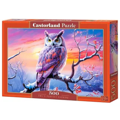 Puzzle 500 el. Owl`s Perfect Evening Castorland