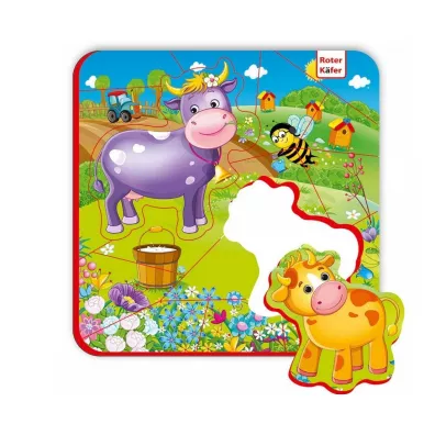 Puzzle magnetyczne Zwierzta na farmie Roter Kafer