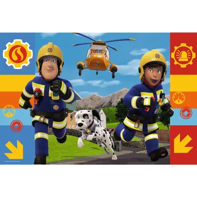 Puzzle 100 el. Zawsze pomocny Stra�ak Sam Trefl