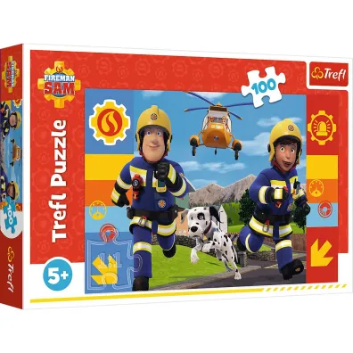 Puzzle 100 el. Zawsze pomocny Stra�ak Sam Trefl