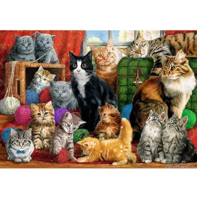 Puzzle 1000 el. Kocie spotkanie Trefl