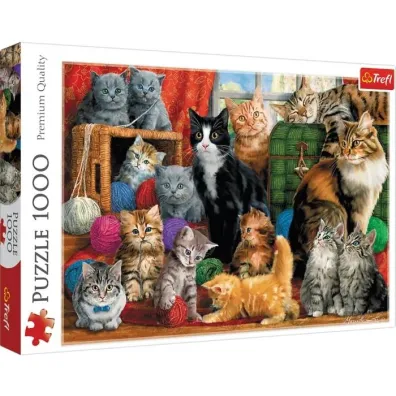 Puzzle 1000 el. Kocie spotkanie Trefl