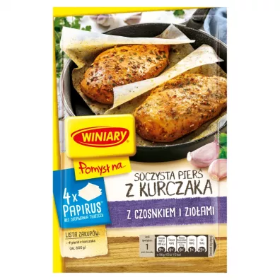 Winiary Pomys� na... Soczysta pier� kurczaka z czosnkiem i zio�ami 23.7 g