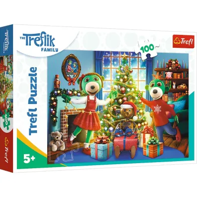 Puzzle 100 el. Zimowe Trefliki
