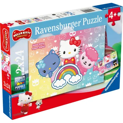 Puzzle dla dzieci 2x24 el. Hello Kitty Ravensburger