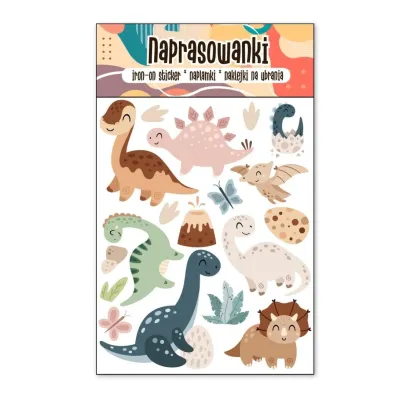 Cass film Naprasowanki Termo Naklejki na Ubrania Dinozaury