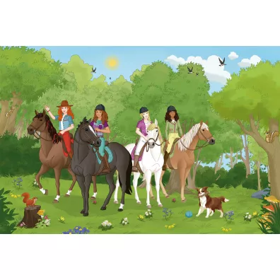 Puzzle 150 el. Schleich Klub je�dziecki + figurka Schmidt