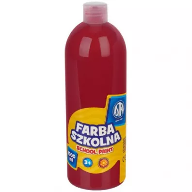 Astra Farba szkolna ciemnoczerwona 1000 ml