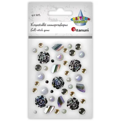 Titanum Kryszta�ki samoprzylepne mix 42 szt