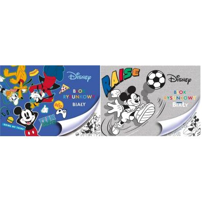 Beniamin Blok rysunkowy A4 Mickey Mouse biały 20 kartek