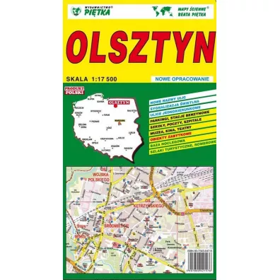 Olsztyn 1:17 500 plan miasta PI�TKA