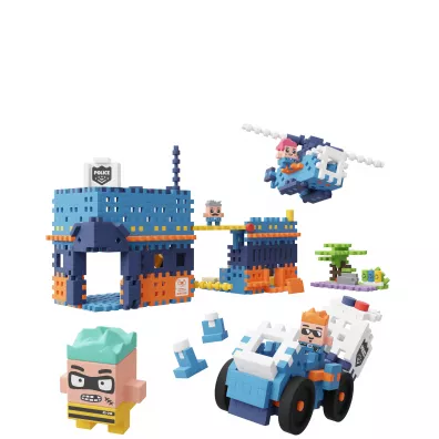 Klocki Mini Waffle City: Posterunek Policji