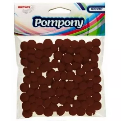 Brewis Pompony br�zowe 10mm