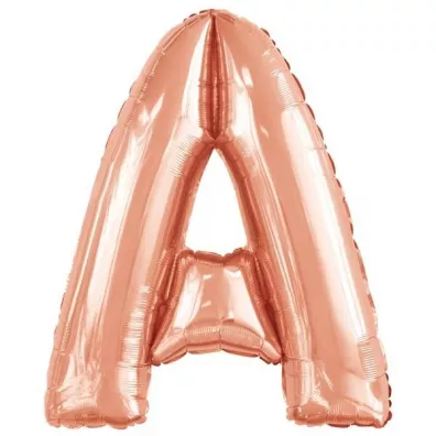 Amscan Balon foliowy litera A r�owe z�oto 67x86cm