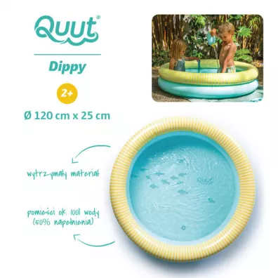 Quut Dmuchany basen duy r. 120 cm Dippy Banana Blue