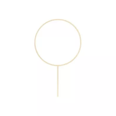 PartyDeco Topper drewniany Obr�cz, 24,5cm