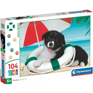 Puzzle 104 el. SuperColor. Sunny Beach Clementoni