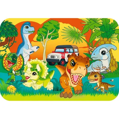 Puzzle drewniane 24 el. Poznaj dinozaury Trefl