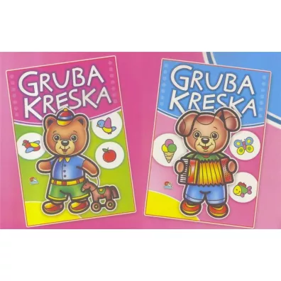 (202) Gruba kreska MIX