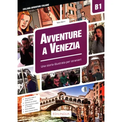 Audiobook LW Avventure A Venezia B1 - Storia illustrata per studenti d'italiano ksi��ka + audio + video online CD - Telis Marin