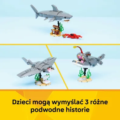 LEGO Creator Gro�ny rekin i skrzynia ze skarbem 31381