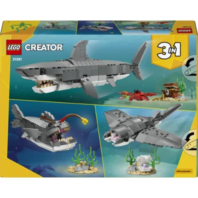 LEGO Creator Gro�ny rekin i skrzynia ze skarbem 31381