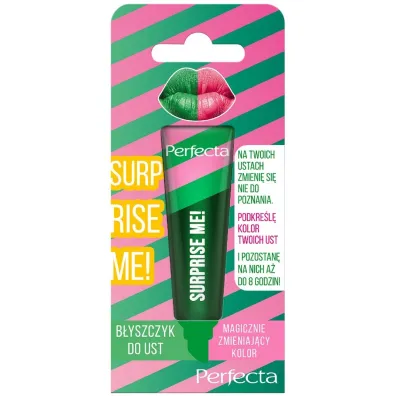 Perfecta Surprise Me! b�yszczyk do ust magicznie zmieniaj�cy kolor Green 10 g