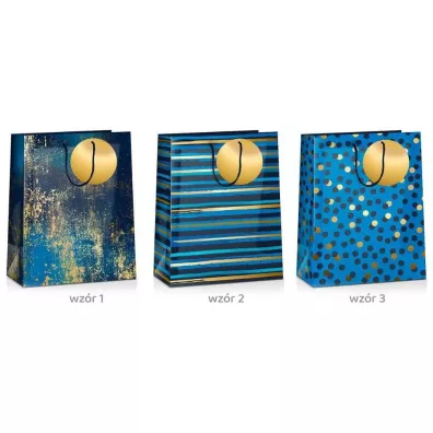 Pan Dragon Torba prezentowa Grand Deep Blue 23x18x10cm MIX
