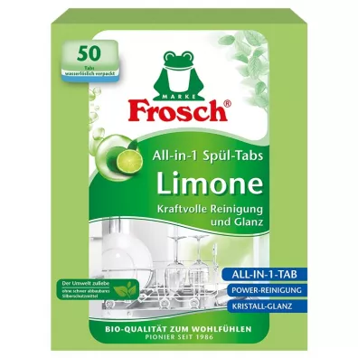 Frosch Tabletki do zmywarek All in One limonkowe 50 szt.