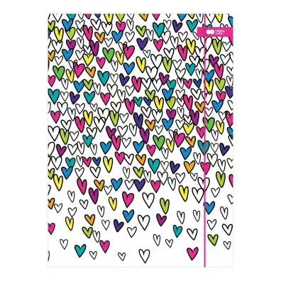 Teczka z gumk A4 My Love biaa HAPPY COLOR