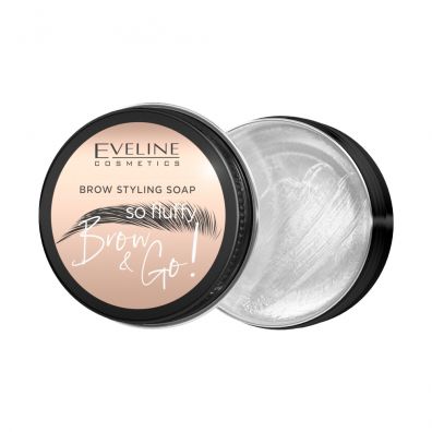 Zdjęcia - Kredka do oczu / brwi Eveline Cosmetics Brow & Go! wegańskie mydło do stylizacji brwi 25 g 