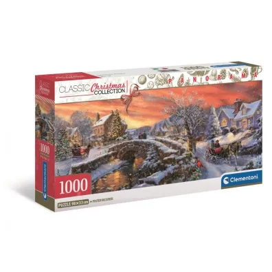 Puzzle Panorama 1000 Compact Christmas Clementoni
