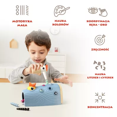 Gra zr�czno�ciowa Nakarm Ptaszka Z�ap Robaczka – 24 m+ Top Bright
