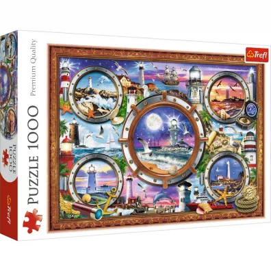 Puzzle 1000 el. Latarnie morskie Trefl