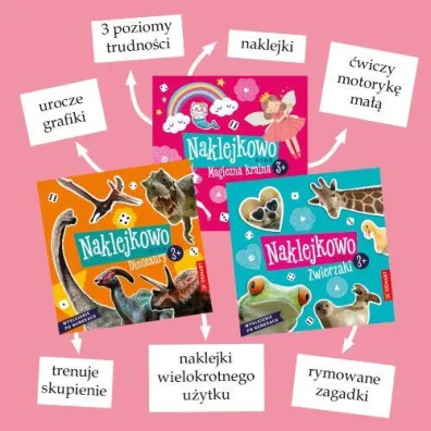Naklejkowo Kids 3+ Dinozaury