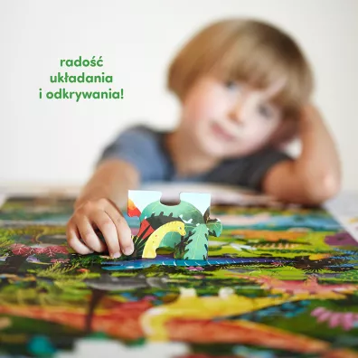 Puzzle obserwacyjne 60 el. Dinozaury Bright Junior Media