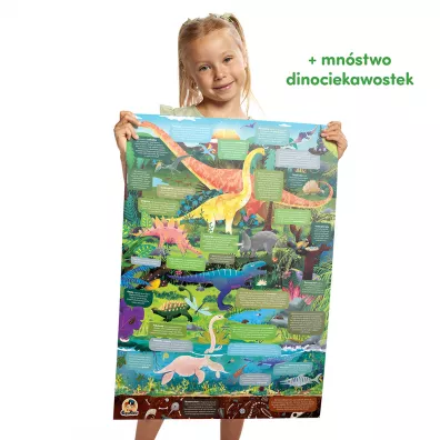 Puzzle obserwacyjne 60 el. Dinozaury Bright Junior Media