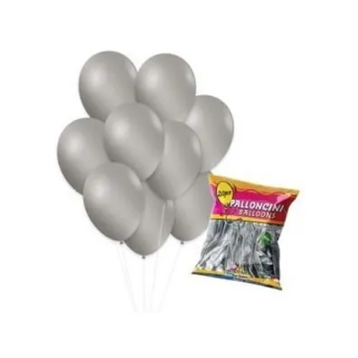 Balony metaliczne srebrne 26cm 20 szt