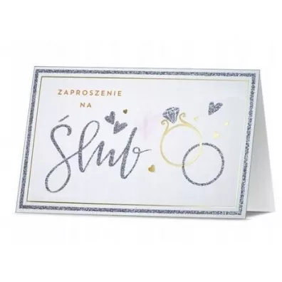 Pan Dragon Zaproszenie �lub 5 szt.