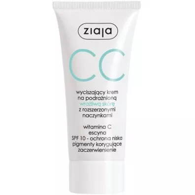 Ziaja CC krem na podra�nion� i wra�liw� sk�r� z rozszerzonymi naczynkami 50 ml