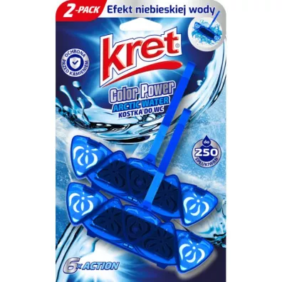 Kret Zawieszka do WC barwi�ca wod� Arctic Water 2 szt.