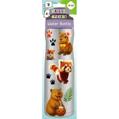Happy Color Naklejki WATER BOTTLE - Happy Kapi, Kapibara, 83x286 mm