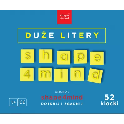 Shape4mind Du�e Litery 156 sztuk