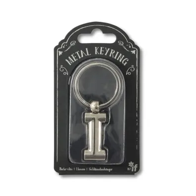 If Silver Letter Keyring - brelok do kluczy litera I