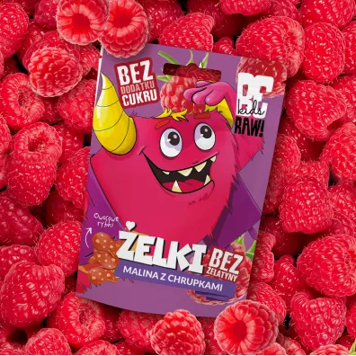 BeRaw Kids elki Malina z chrupkami 35 g