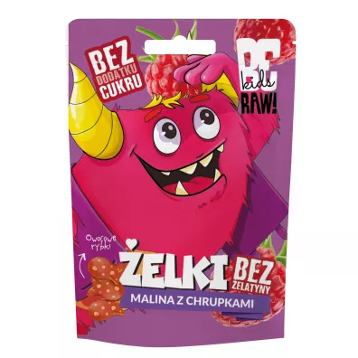 BeRaw Kids elki Malina z chrupkami 35 g