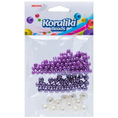 Koraliki do nawlekania 3 kolory 36g Brewis