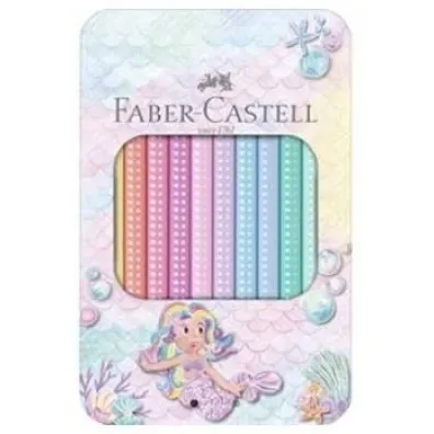 Faber-Castell Kredki o��wkowe sparkle jumbo 10 kol.opakowanie metalowe