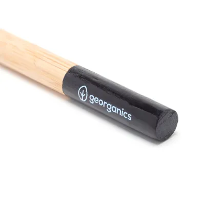Georganics Ekologiczna szczoteczka z drewna bukowego z aktywnym w�glem, soft