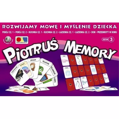 Rozwijamy mow i mylenie. Piotru Memory. Zestaw 3